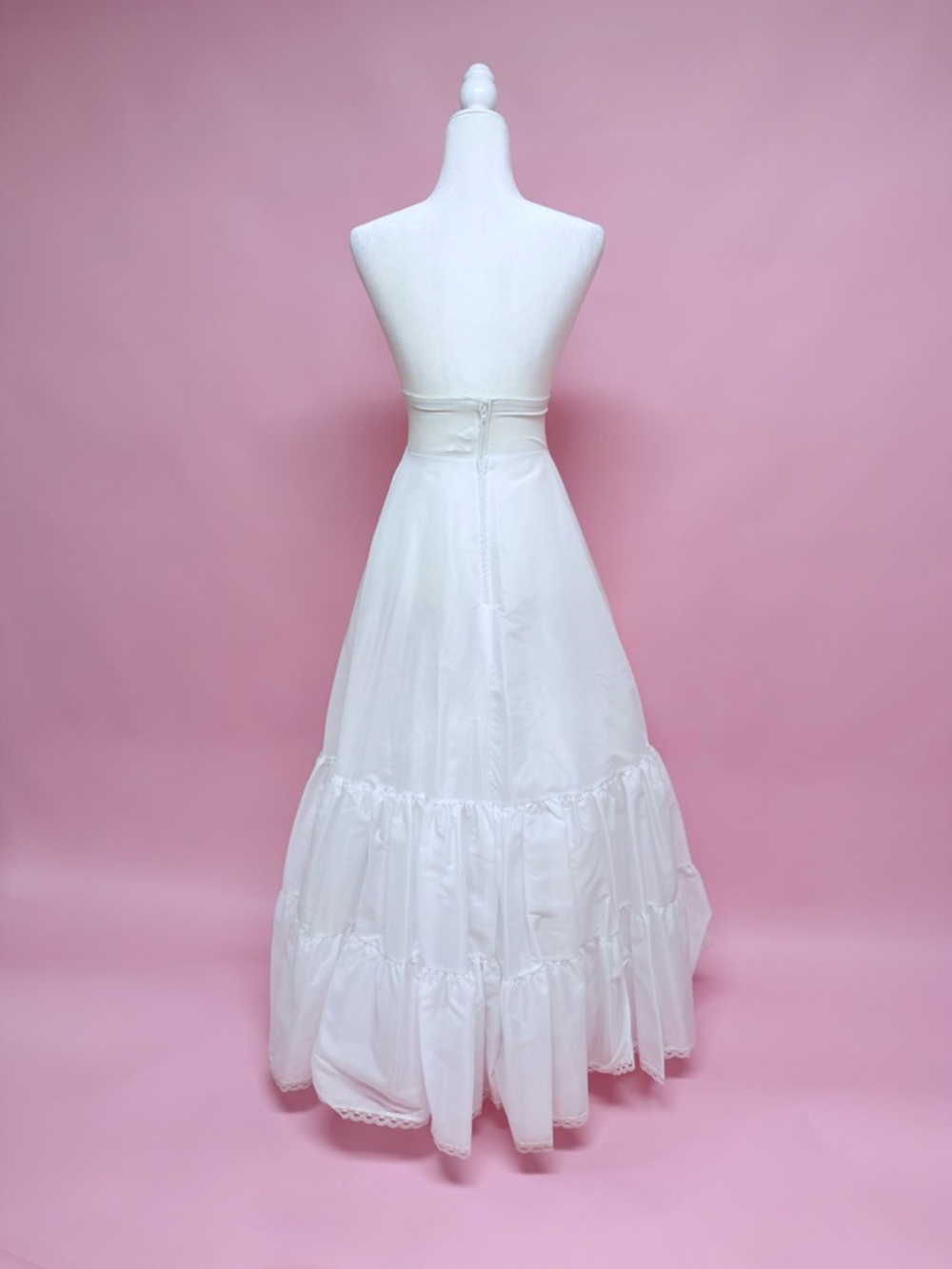 David's Bridal White Layered Petticoat - Picture 4 of 7